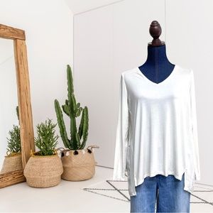 White House Black Market Accordion Pleated Blouse